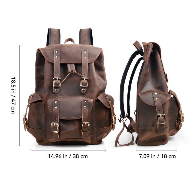 New Arrivals Leather Backpack  - Leather Backpack Vintage のレビューと価格
