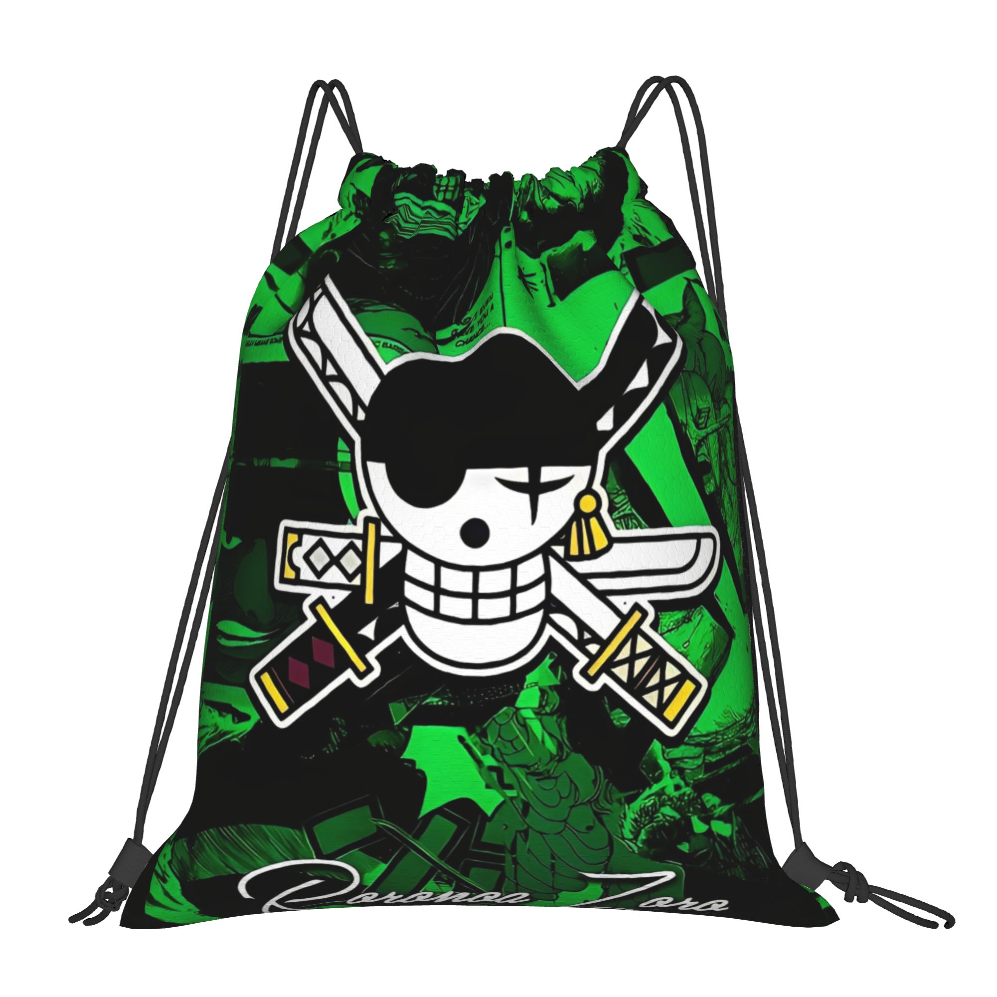 One Piece Zoro Skull Backpack  - Drawstring Gym Bag のレビューと価格