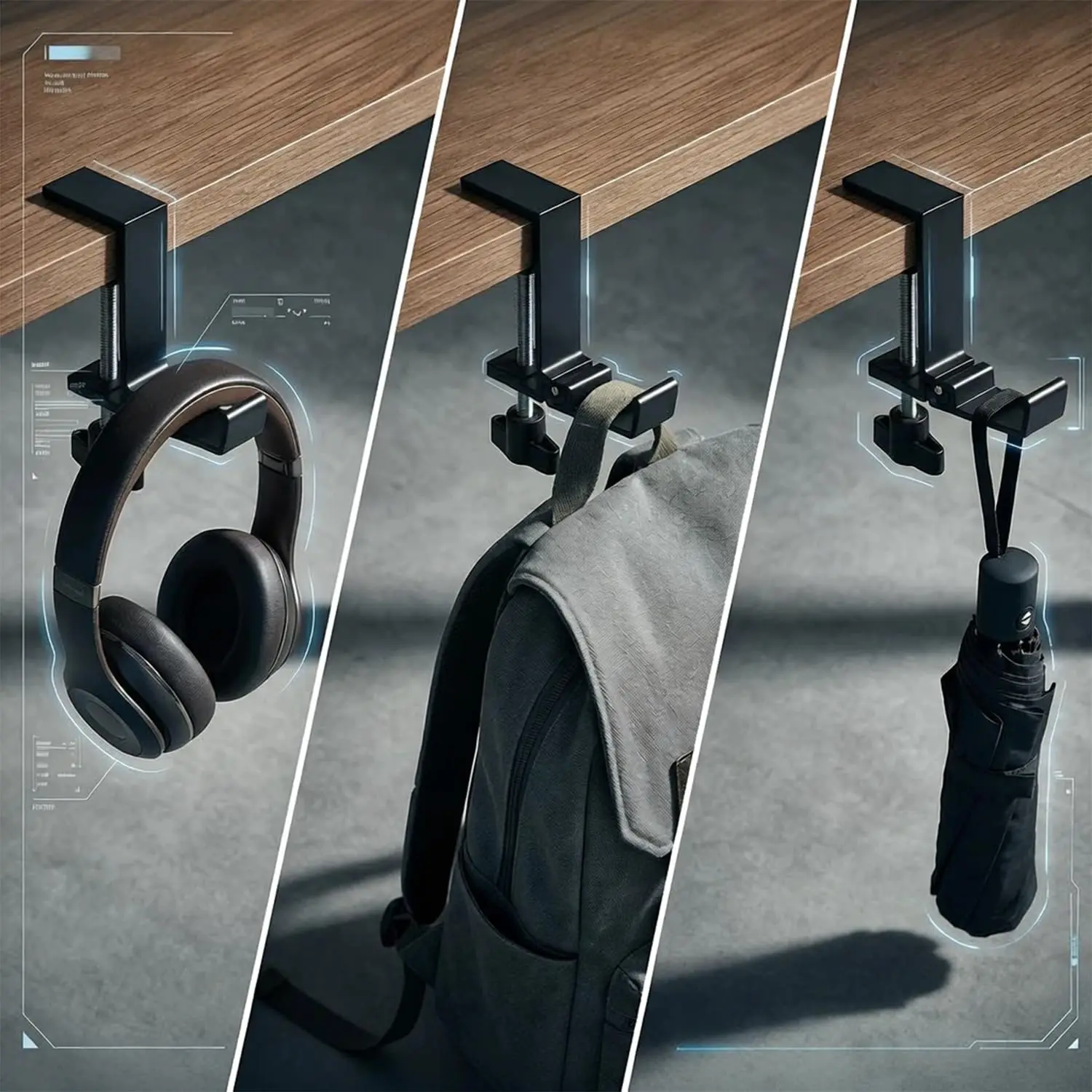 Adjustable Desk Edge Hook Gami - Backpack Insert Organizer のレビューと価格
