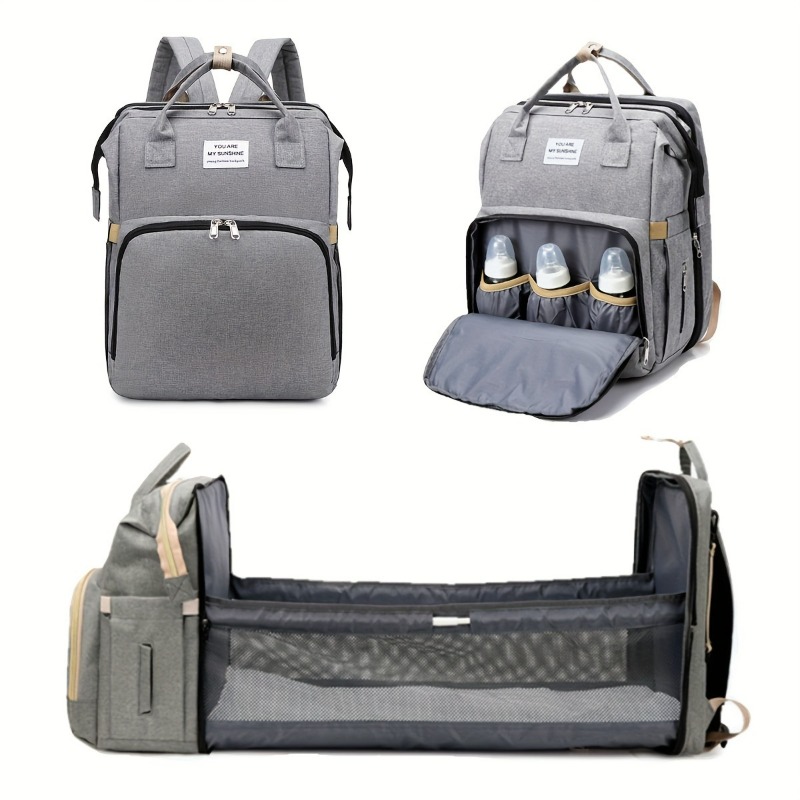 Fashionable Folding Baby Crib  - Backpack Diaper Bag のレビューと価格