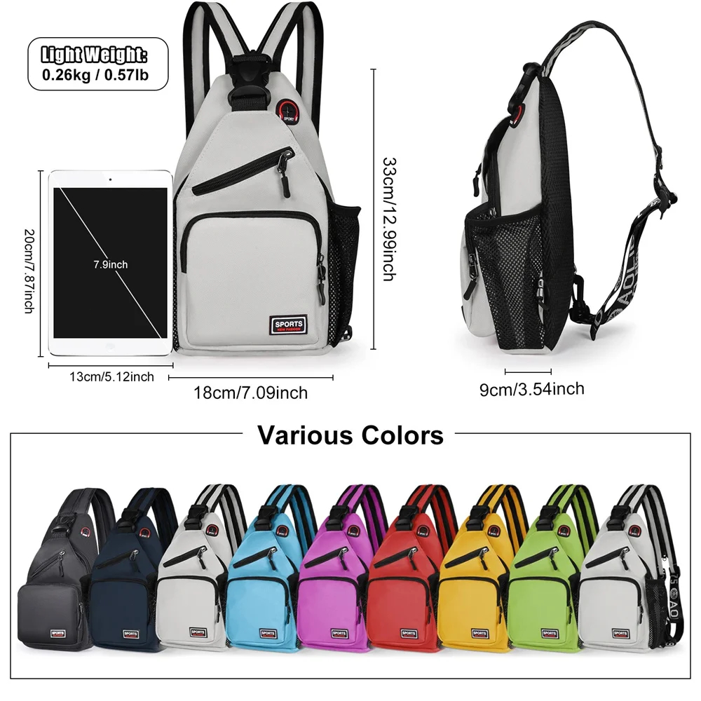 Multi-pocket Casual Chest Bag  - Sling Backpack Shoulder のレビューと価格