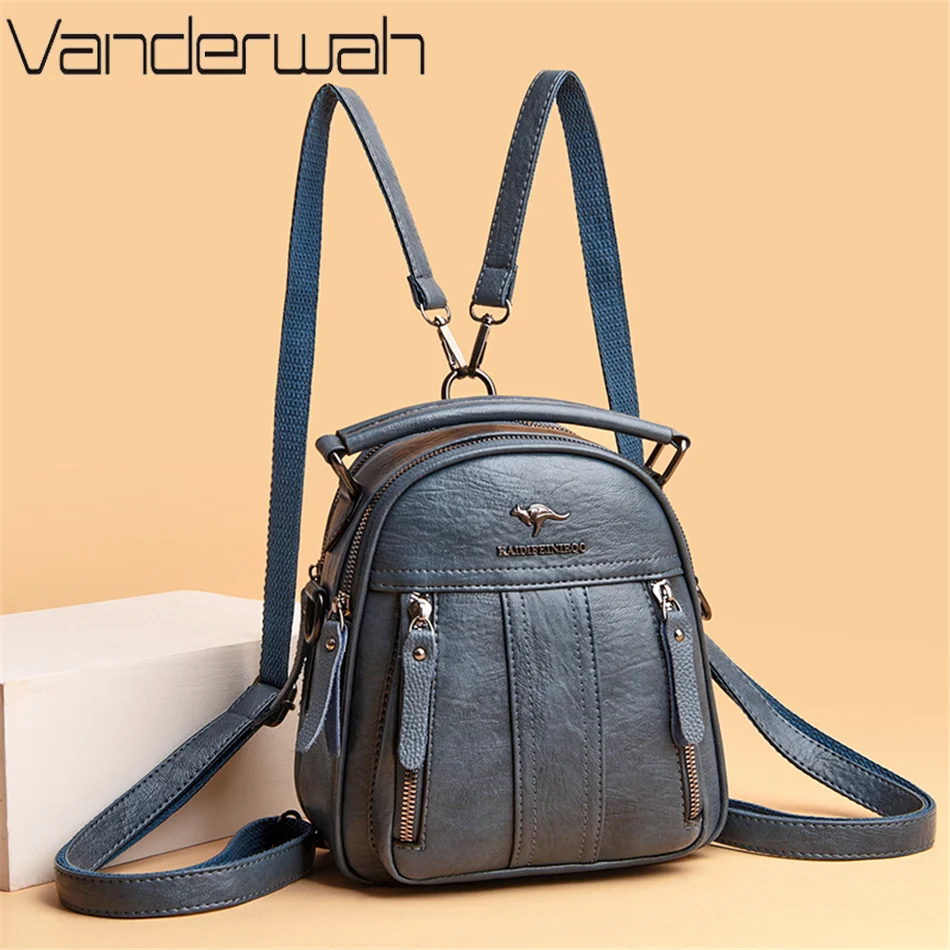 4 In 1 Leather Backpacks Multi - Leather Backpack Vintage のレビューと価格