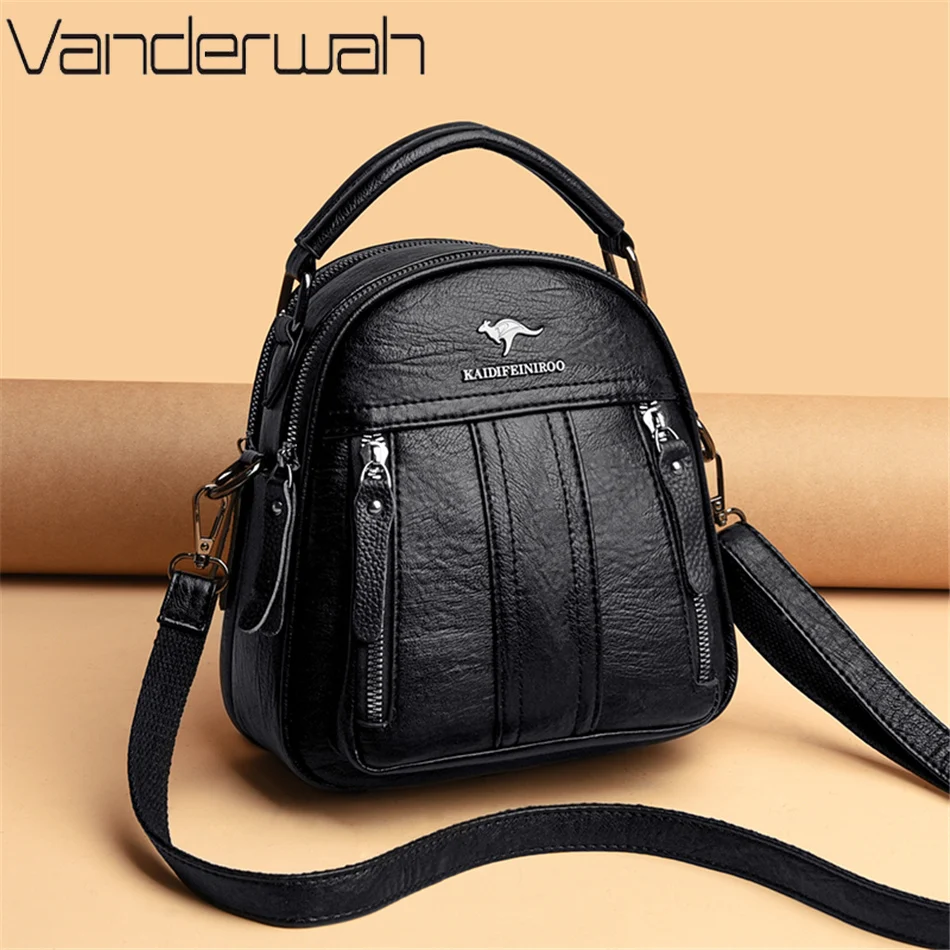 4 In 1 Leather Backpacks Multi - Leather Backpack Vintage のレビューと価格