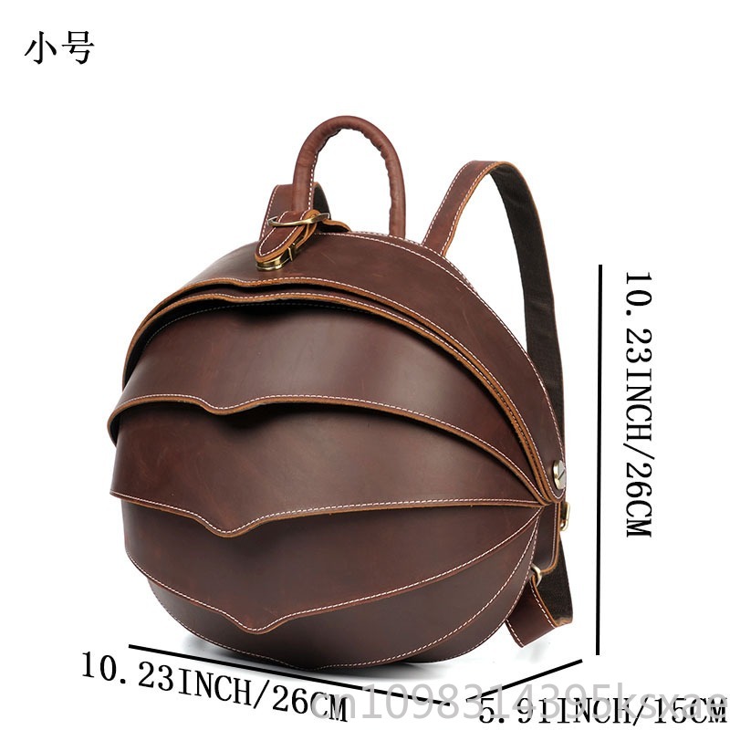 Vintage Handmade Genuine Leath - Leather Backpack Vintage のレビューと価格