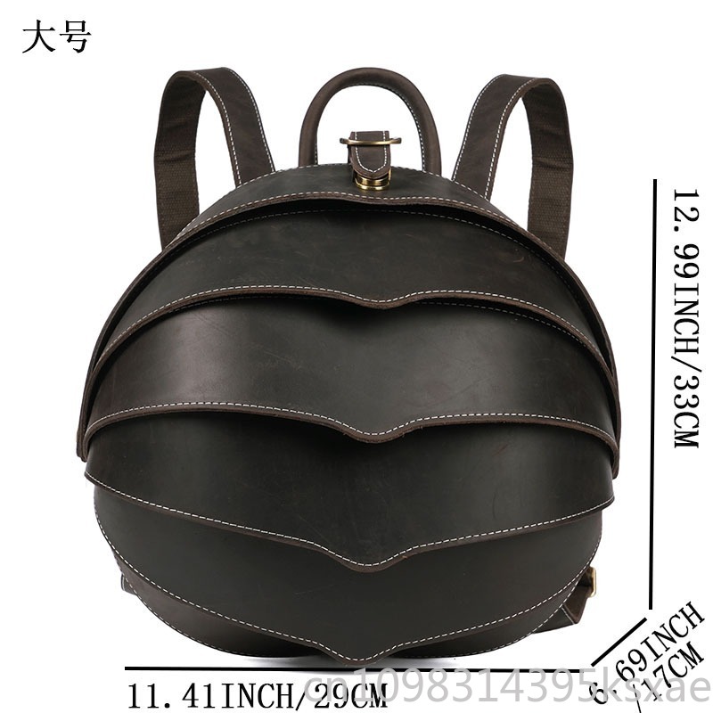 Vintage Handmade Genuine Leath - Leather Backpack Vintage のレビューと価格