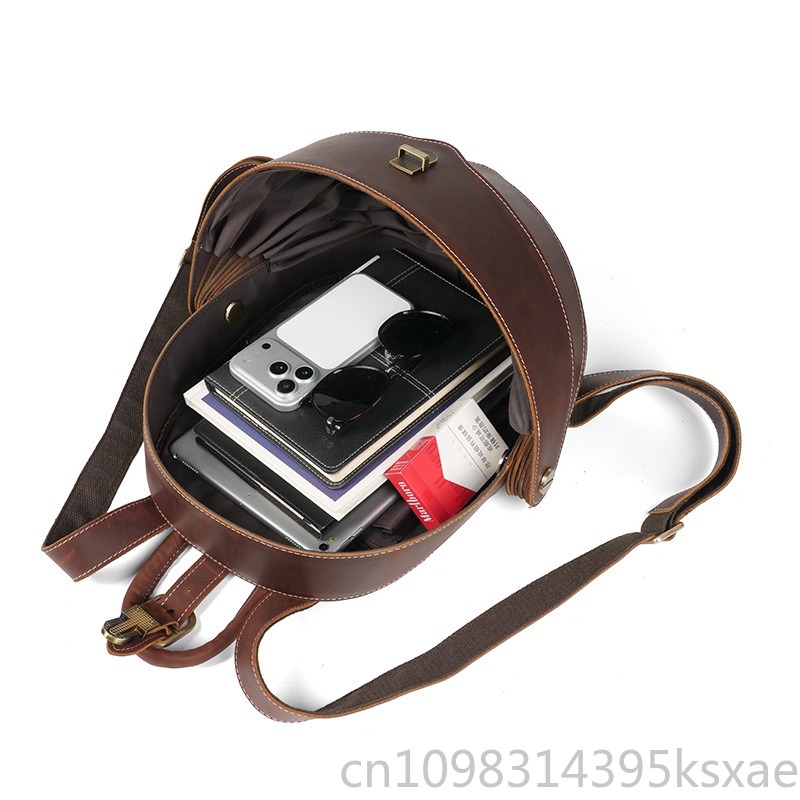 Vintage Handmade Genuine Leath - Leather Backpack Vintage のレビューと価格