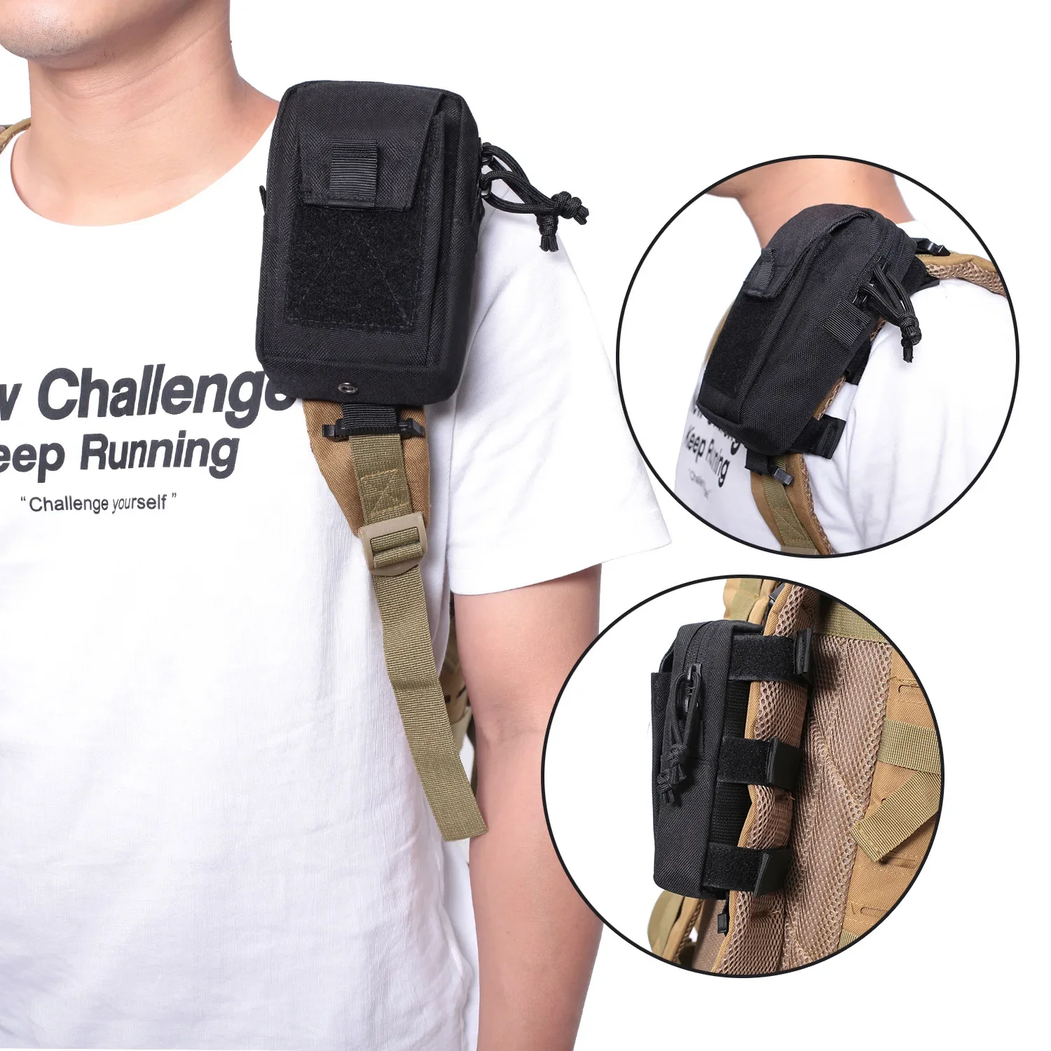 Molle Backpack Strap Bag Phone - Backpack Insert Organizer のレビューと価格