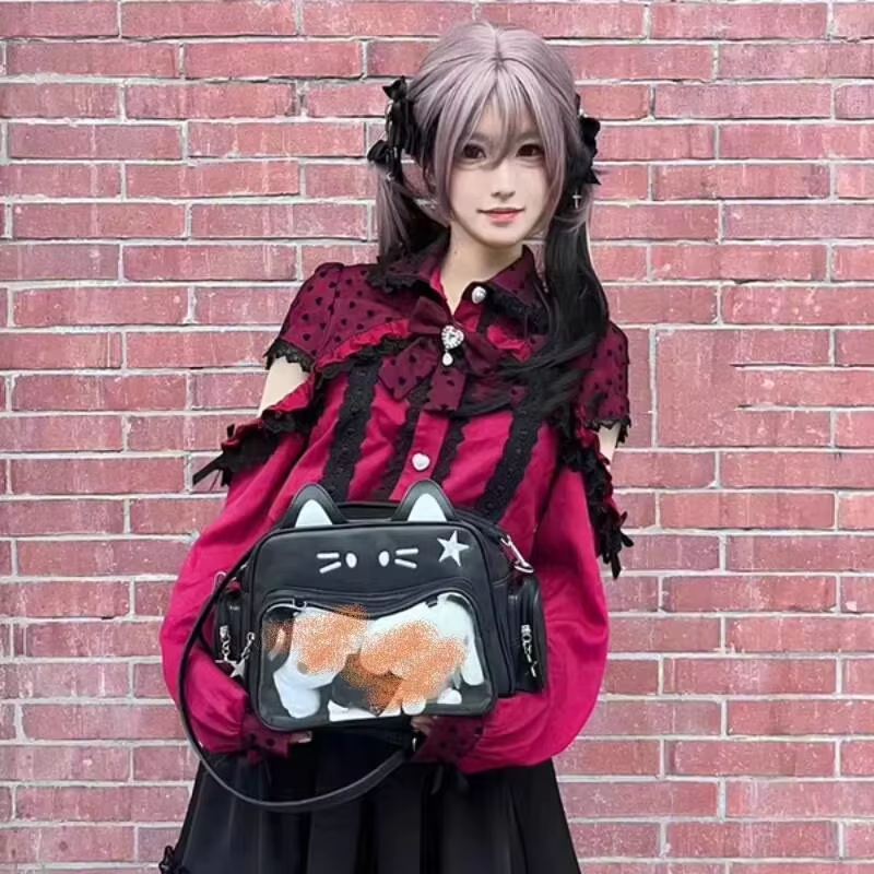 New Y2K Korean Kawaii Cat Ita  - Fashion Backpack Women のレビューと価格