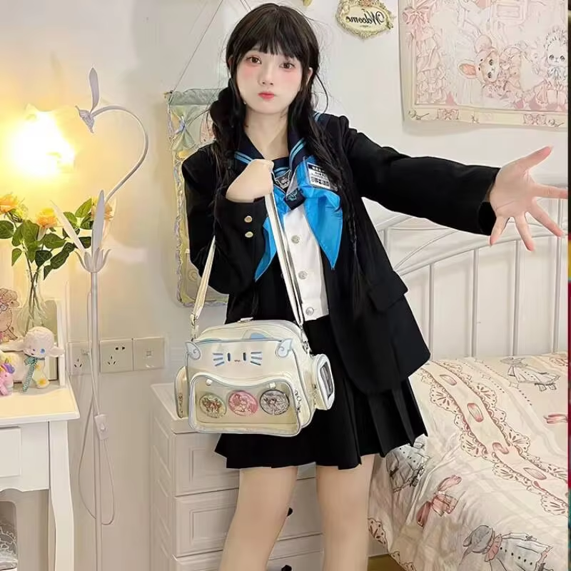 New Y2K Korean Kawaii Cat Ita  - Fashion Backpack Women のレビューと価格