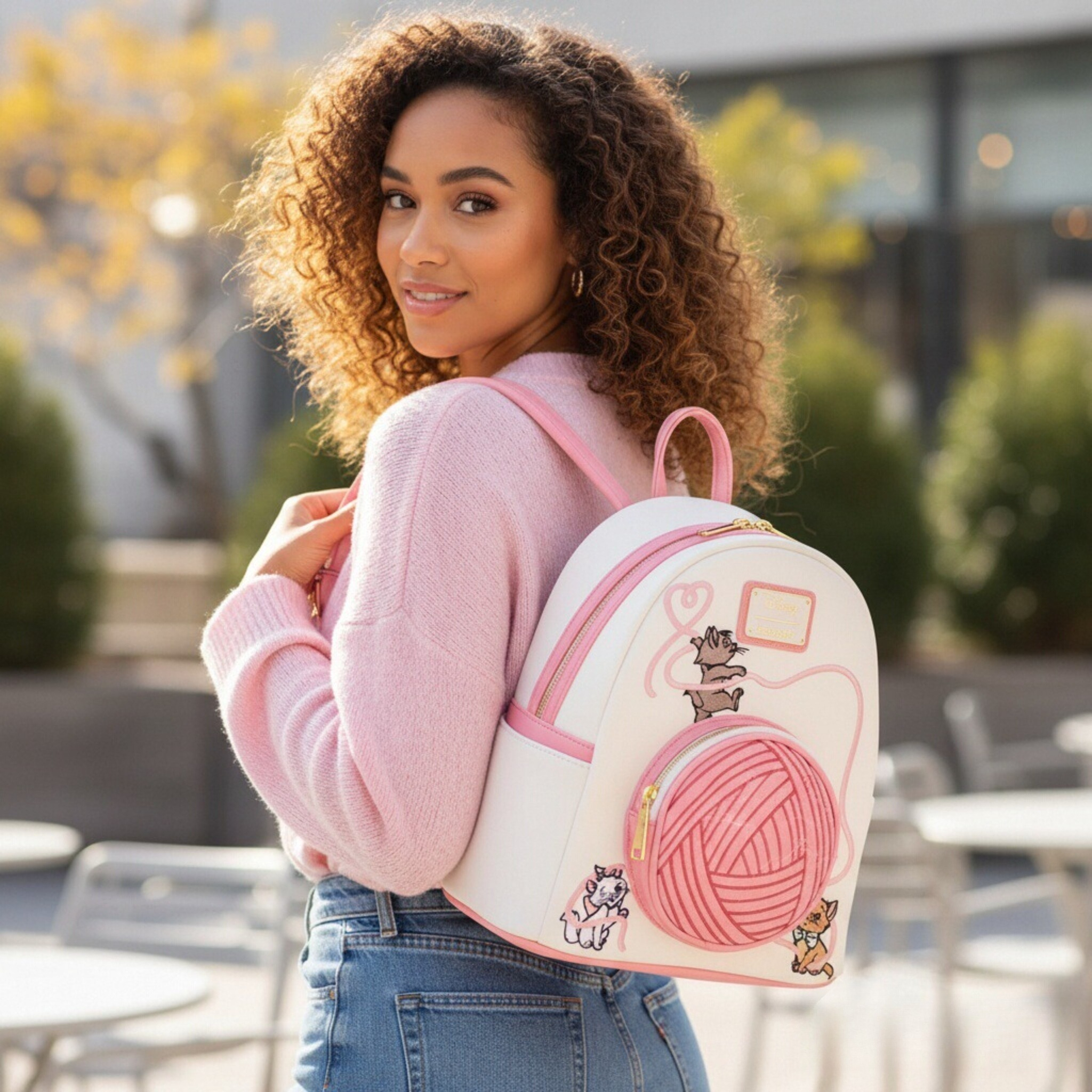 The Aristocats Marie Floral Al - Fashion Backpack Women のレビューと価格