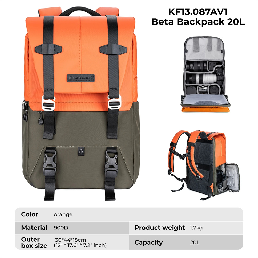 K&F CONCEPT Camera Backpack Tr - Laptop Backpack 15.6 のレビューと価格