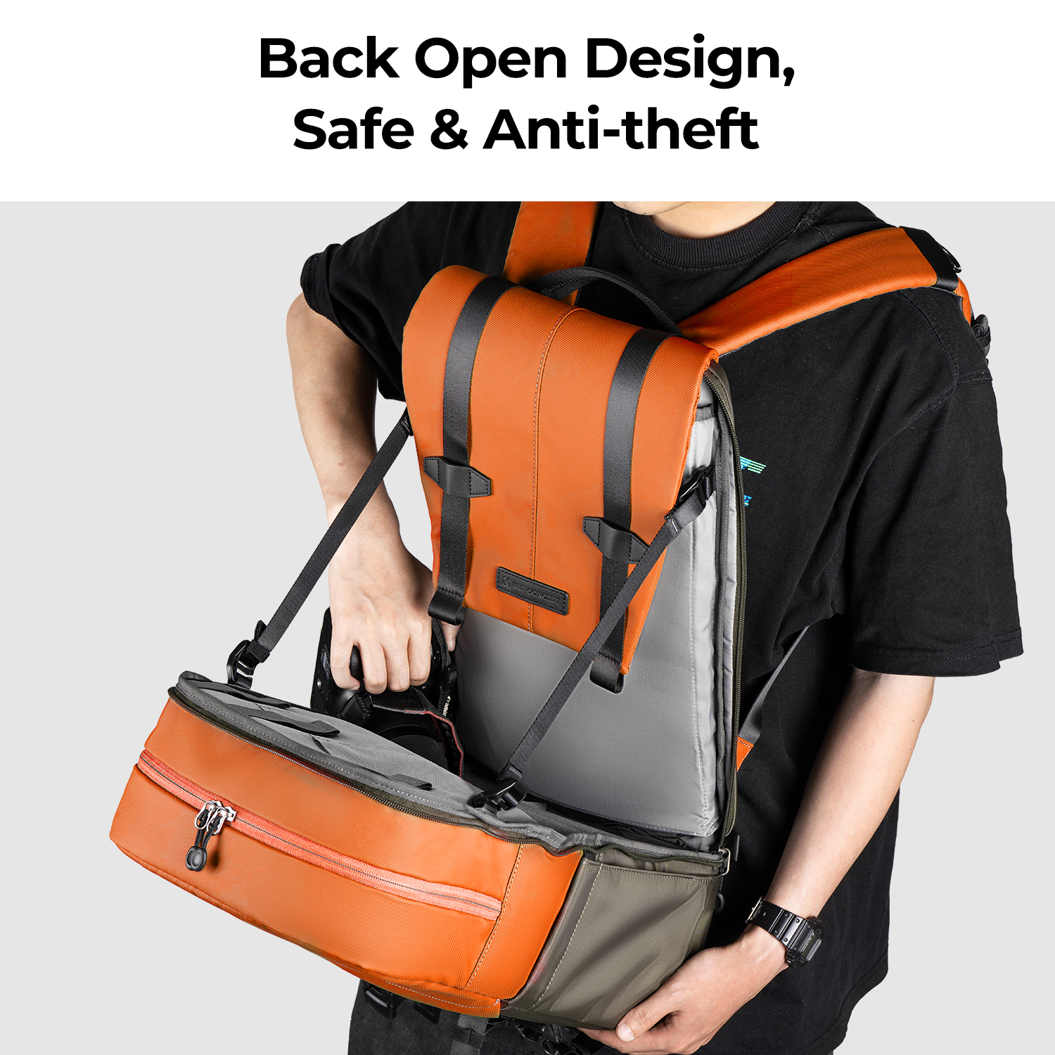 K&F CONCEPT Camera Backpack Tr - Laptop Backpack 15.6 のレビューと価格