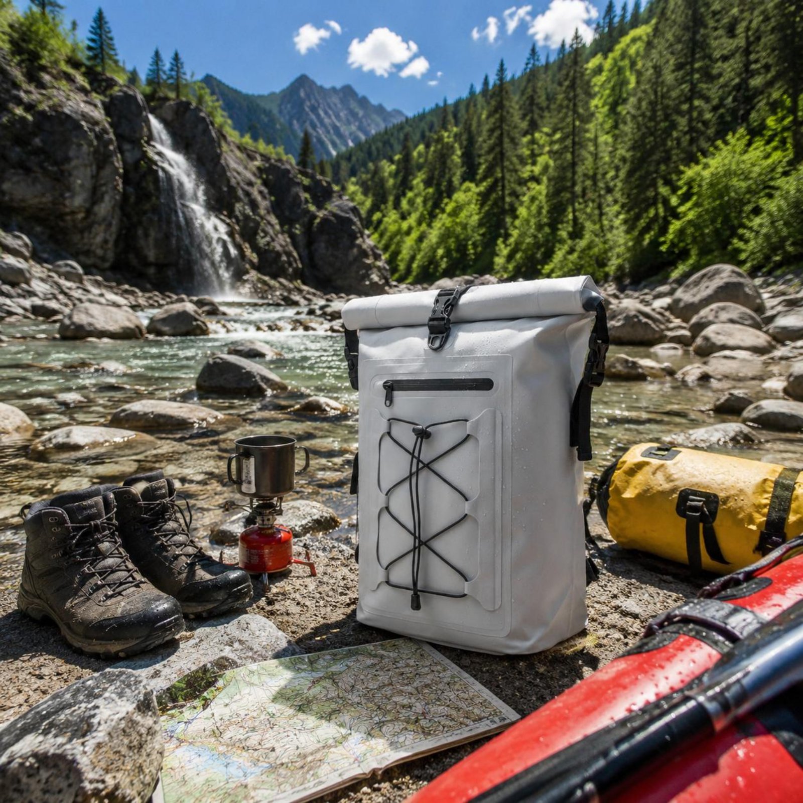 Rafting Dry Pack Large Capacit - Hiking Backpack Waterproof のレビューと価格