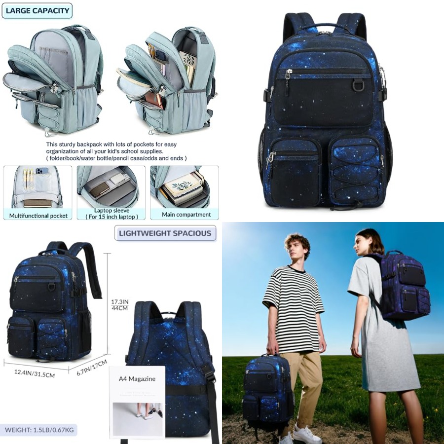 Multi-Pocket Backpack for Trav - Laptop Backpack 15.6 のレビューと価格