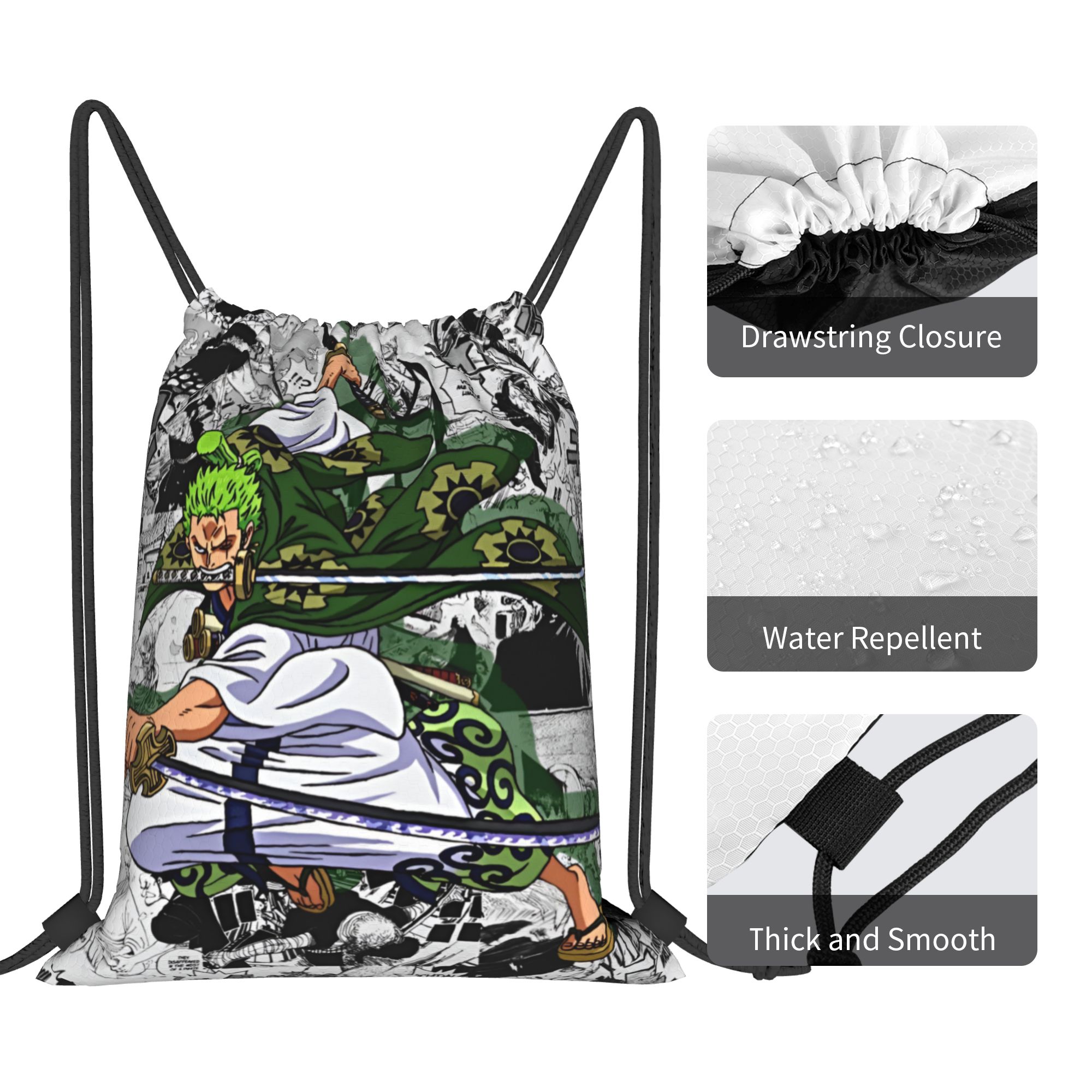 Custom Zoro O-One P-Piece Draw - Drawstring Gym Bag のレビューと価格
