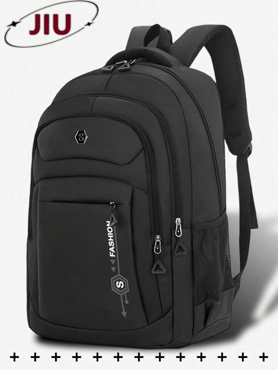 Multi-Compartment Letter Print - Laptop Backpack 15.6 のレビューと価格