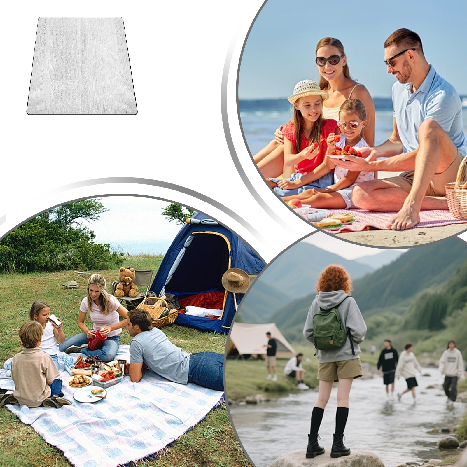 Sleeping Mat Camping 6.5x6.5ft - Hiking Backpack Waterproof のレビューと価格