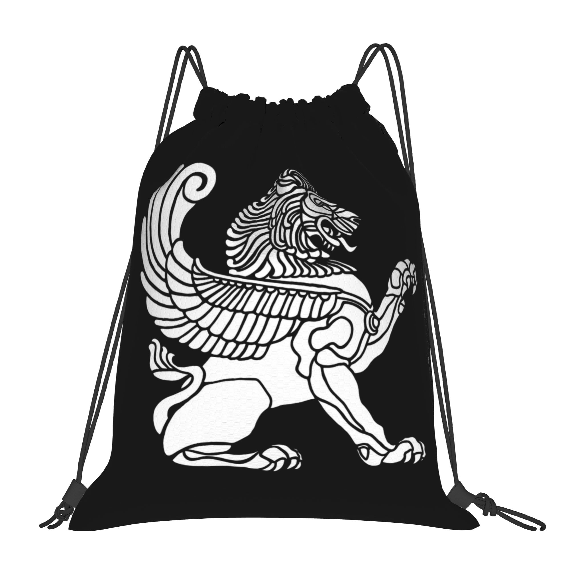 Persian Lion Iranian Iran Pers - Drawstring Gym Bag のレビューと価格