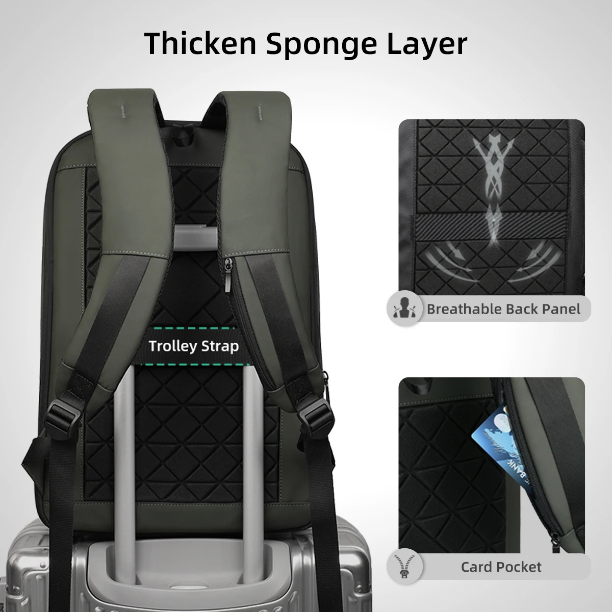 HK Expandable Business Backpac - Laptop Backpack 15.6 のレビューと価格