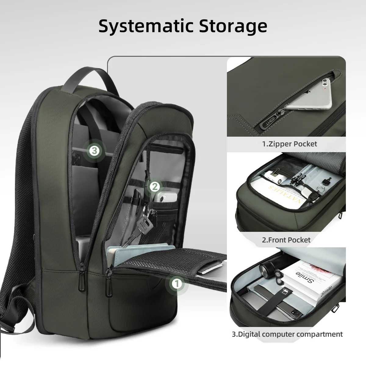 HK Expandable Business Backpac - Laptop Backpack 15.6 のレビューと価格