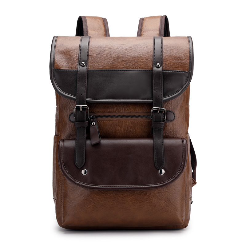 Vintage Leather Laptop Backpac - Business Backpack Brief のレビューと価格