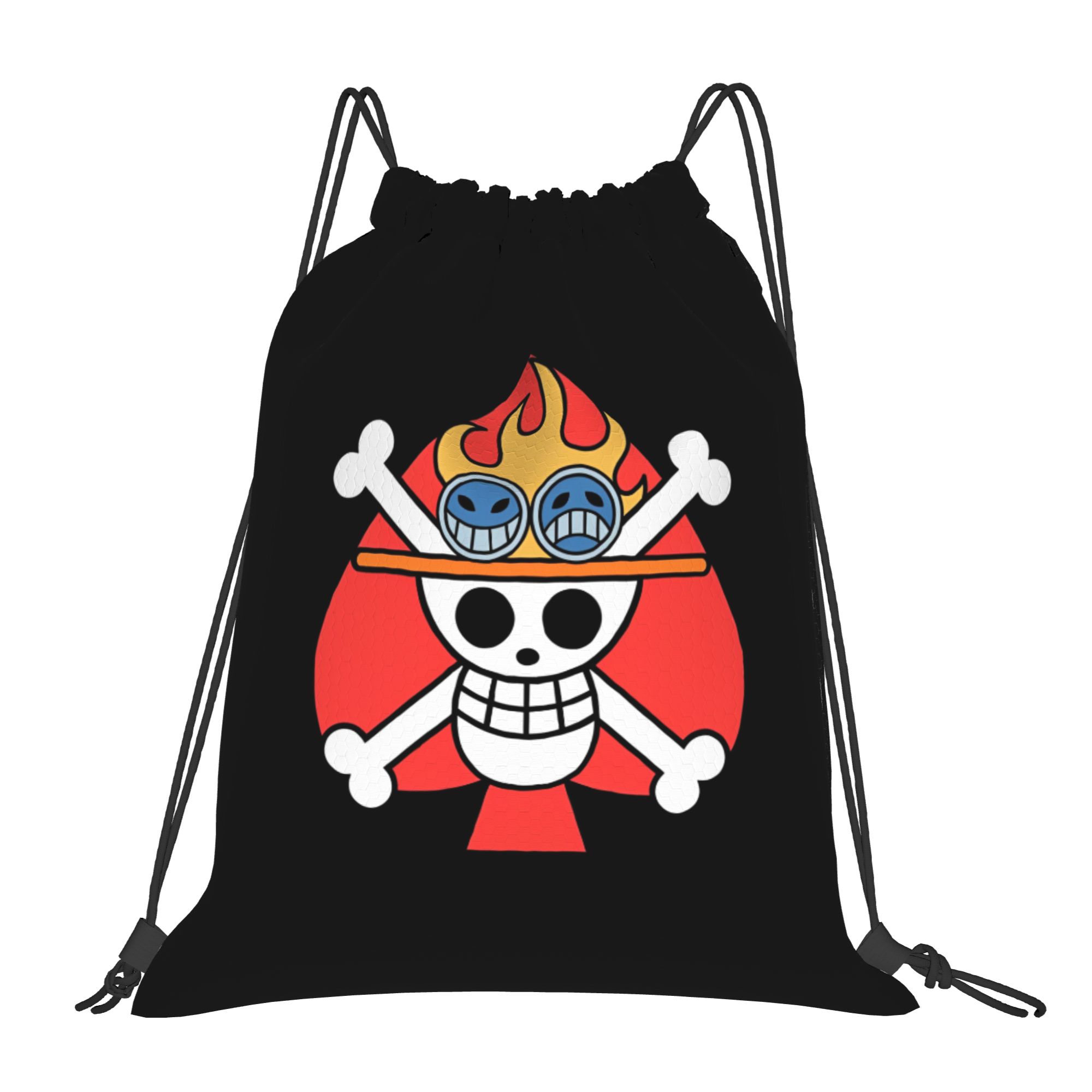 One Piece Flag ACE Drawstring  - Drawstring Gym Bag のレビューと価格