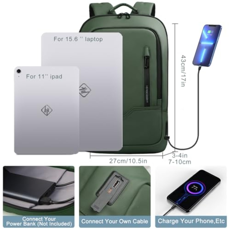Backpack for Men Business Slim - Travel Backpack Anti Theft のレビューと価格