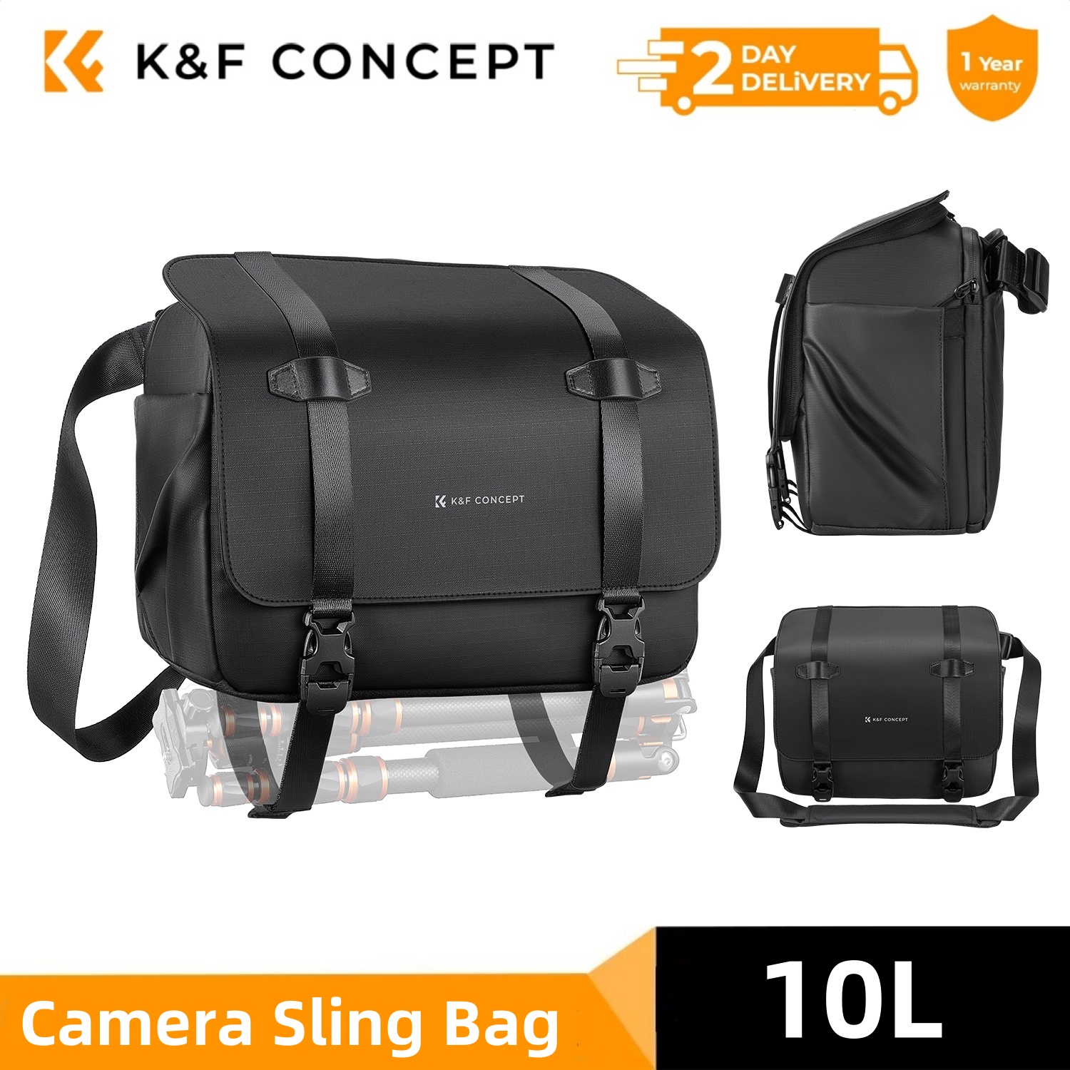 K&F CONCEPT 10L Camera Sling B - Rain Cover Backpack のレビューと価格