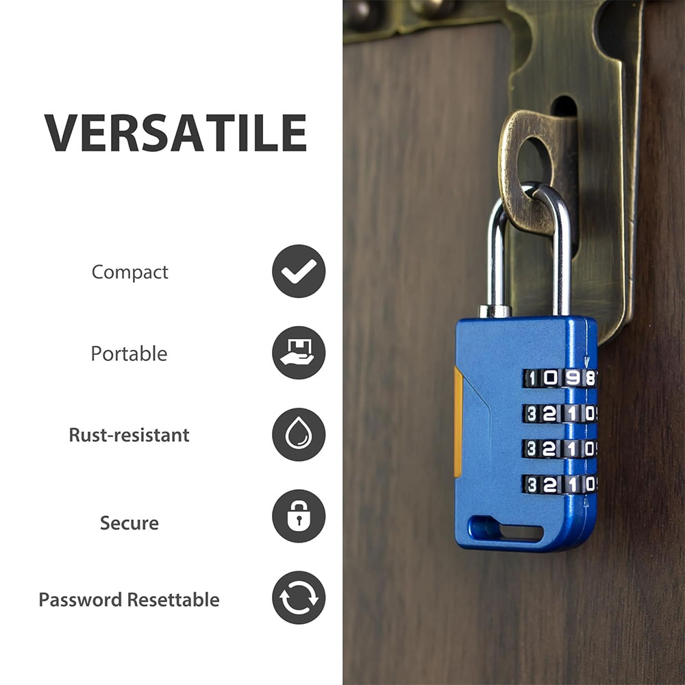 4 Digit Combination Padlock wi - Travel Backpack Anti Theft のレビューと価格